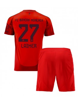 Bayern Munich Konrad Laimer #27 Replika Hemmakläder Barn 2024-25 Kortärmad (+ byxor)